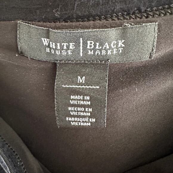 White House Black Market Black Maxi Skirt Women’s M Stretch Viscose Spandex - Picture 3 of 8